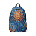 Sac à dos artistique Soleil et Volutes — Cartable - Sac à dos Céleste - Bagage cabine
