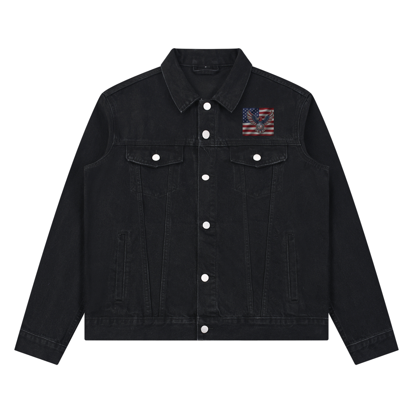 Unisex Vintage Wash Denim Jacket
