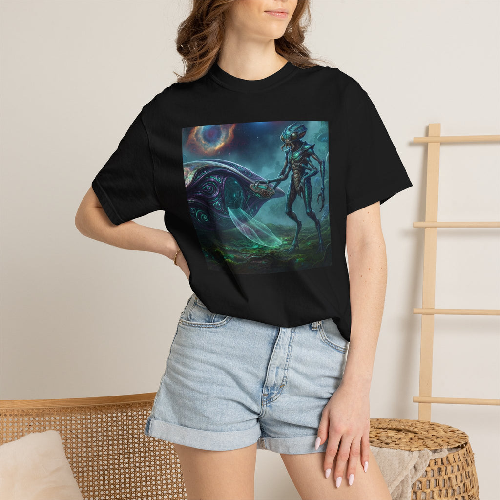 T-shirt Rencontre Extraterrestre — T-shirt Art Cosmique de Science-Fiction