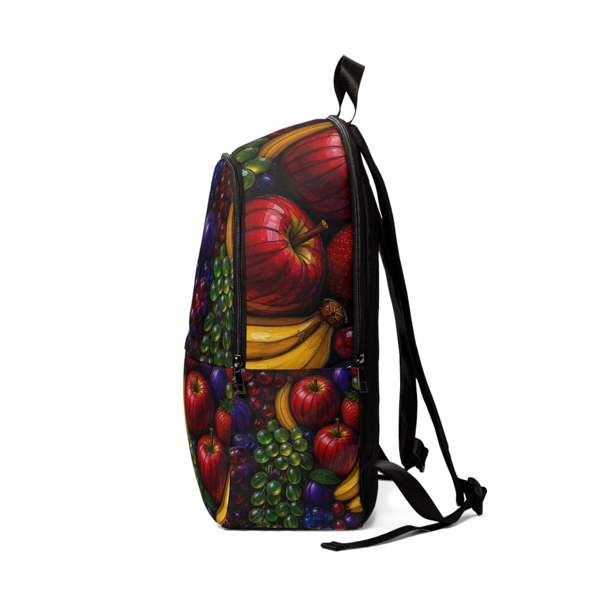 Fruit Pattern Backpack – Vibrant Mixed Fruit Print School & Travel Bag