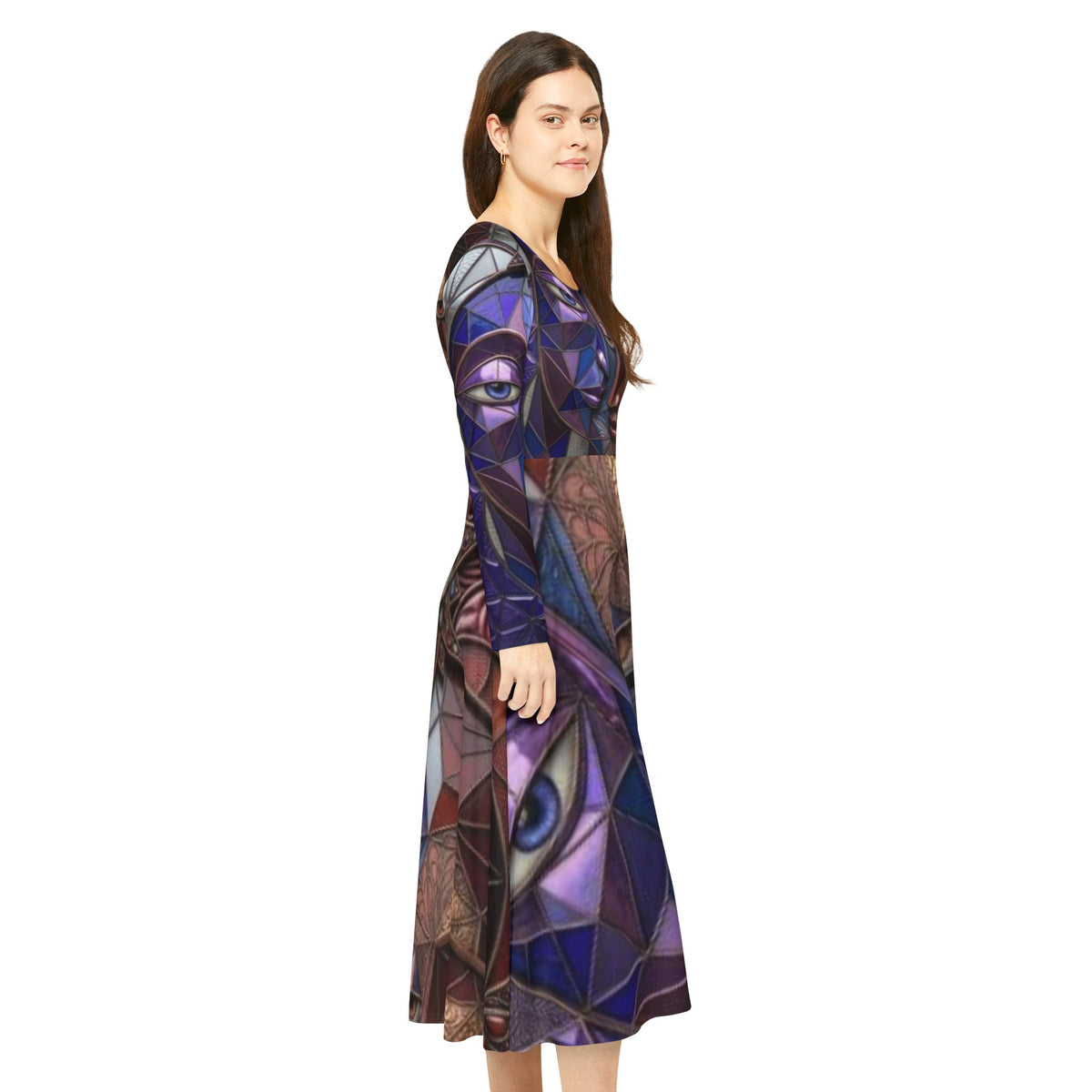 Women's Dress | Long Sleeve Dance Dress | "No More Stolen Sisters" Series #mmiwg