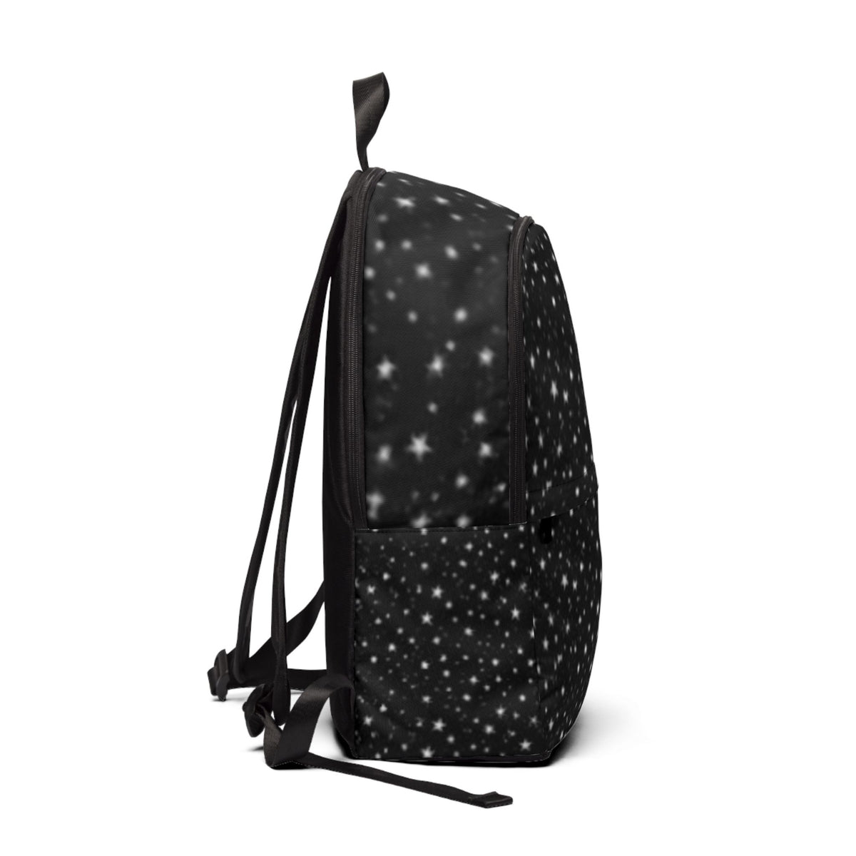 Starry Night Black Fabric Backpack – Galaxy Print School & Travel Backpack