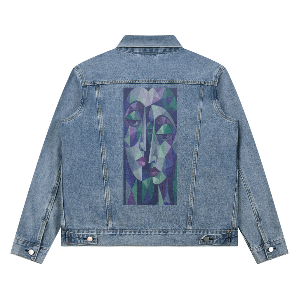 Chaqueta vaquera unisex con lavado vintage