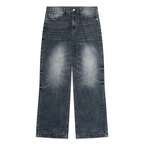 Jeans in denim da uomo con lavaggio vintage