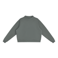 Essential Fleece Mock-Neck Crew Sweatshirt