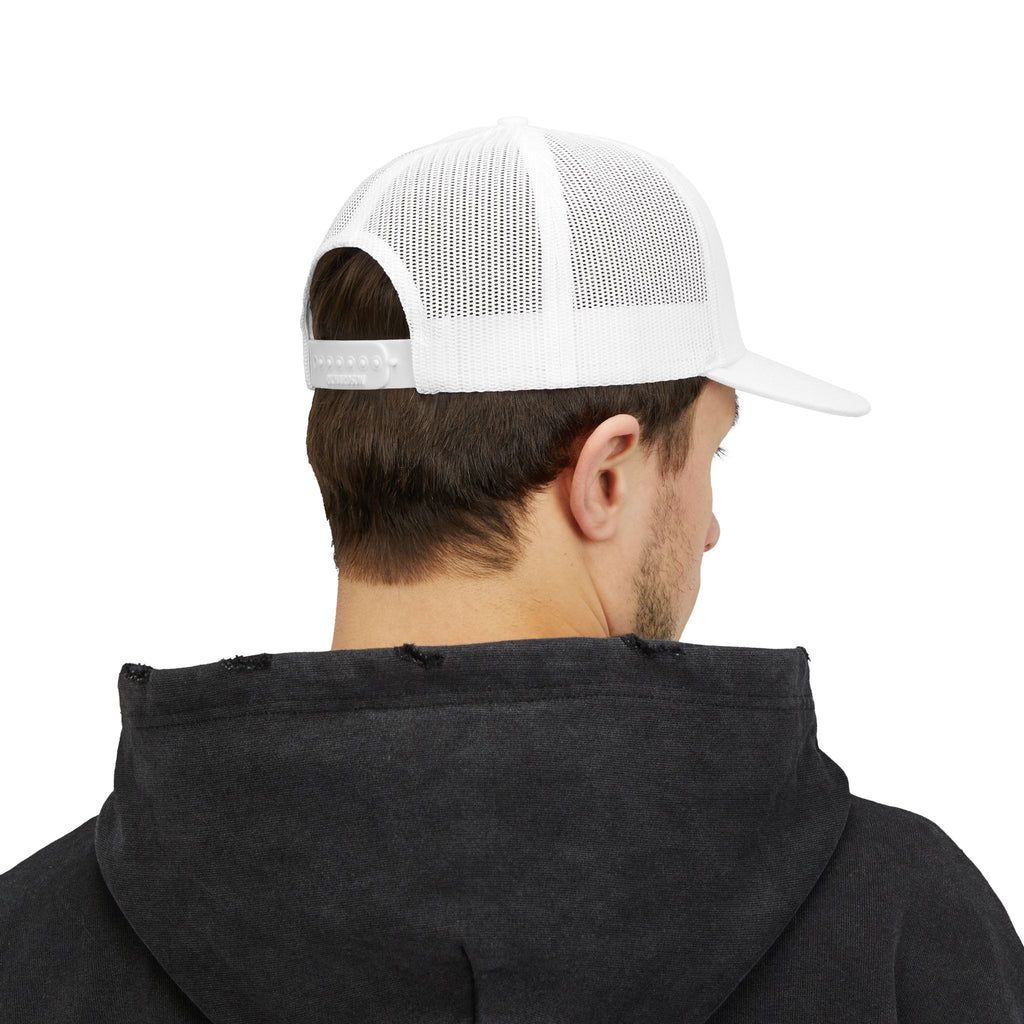 Alien Face Snapback Trucker Cap — Sci‑Fi Extraterrestrial Graphic Hat