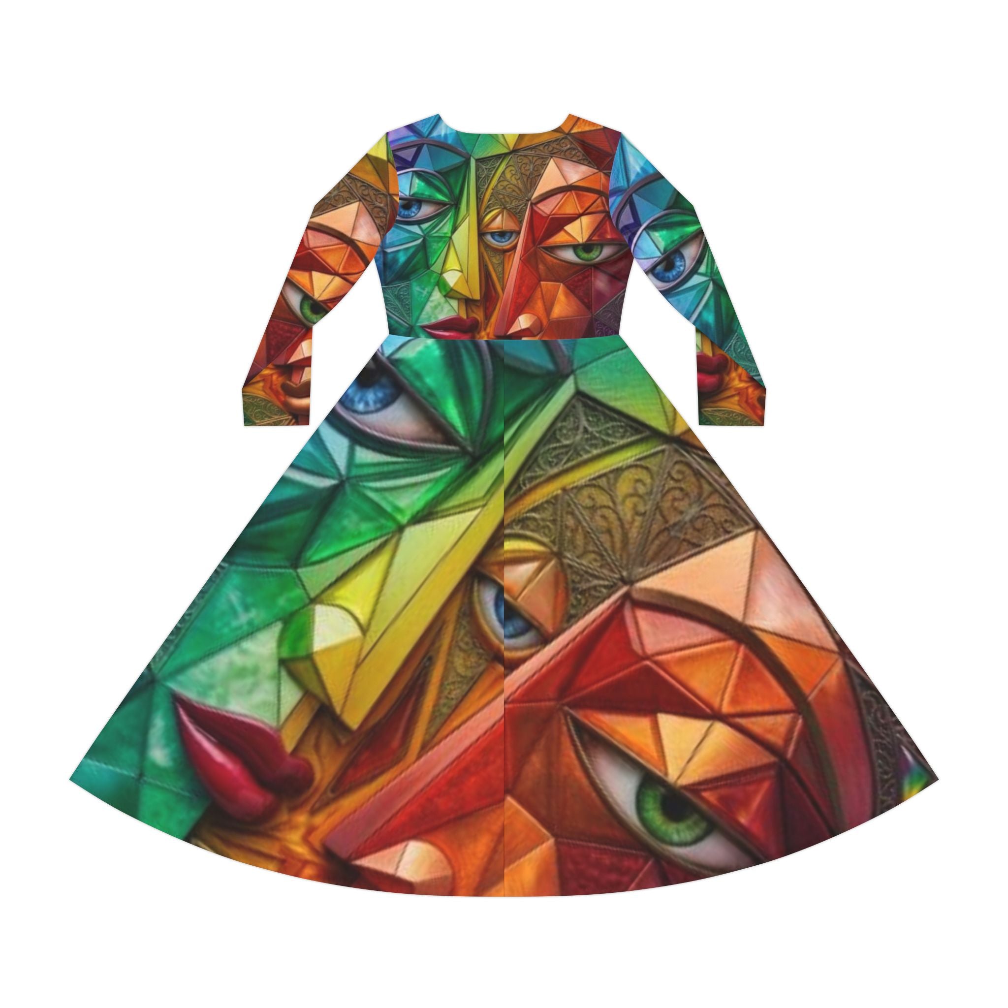 Long Sleeve Dance Dress "No More stolen Sisters!"  #mmiwg Collection
