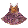 Girls' Sun & Stars Sundress — Celestial AOP Dress - "No More Stolen Sisters!" #mmiwg Collection