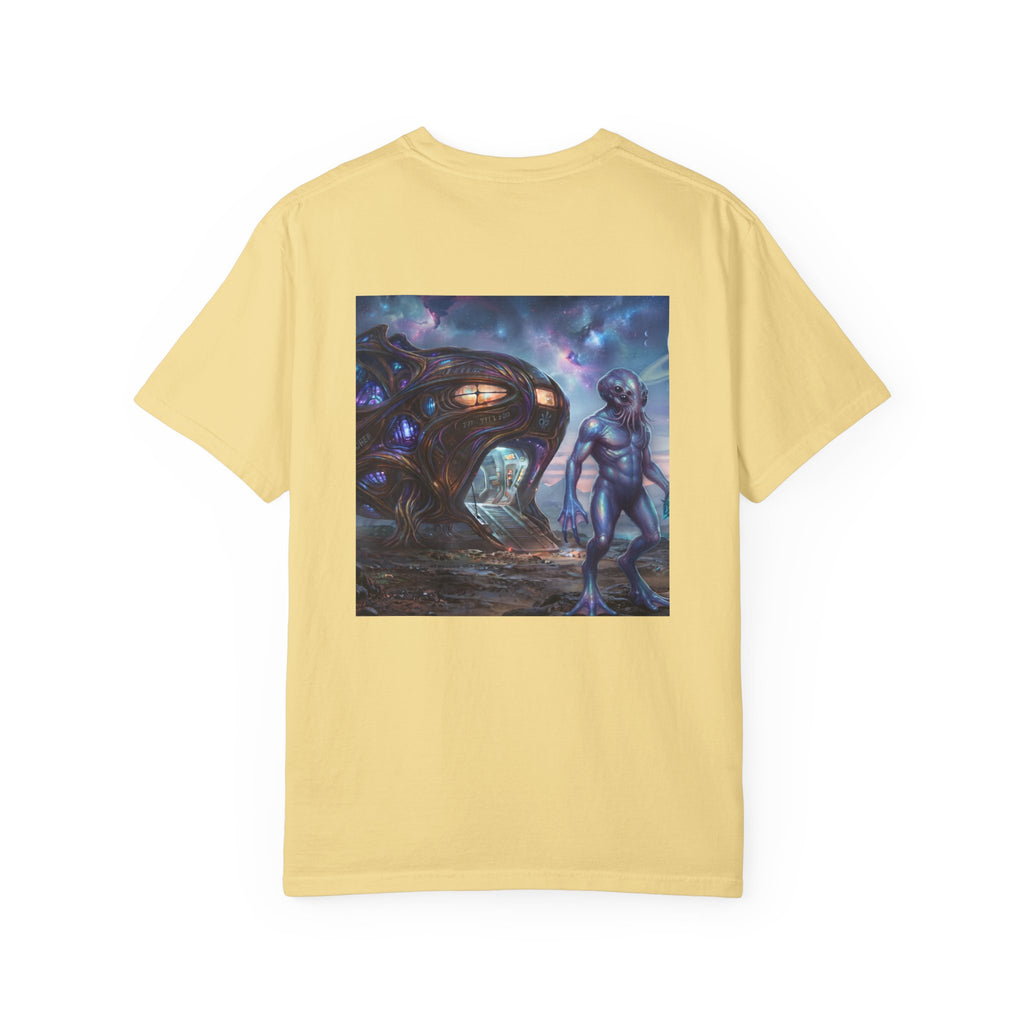 T-shirt Rencontre Extraterrestre — T-shirt Art Cosmique de Science-Fiction