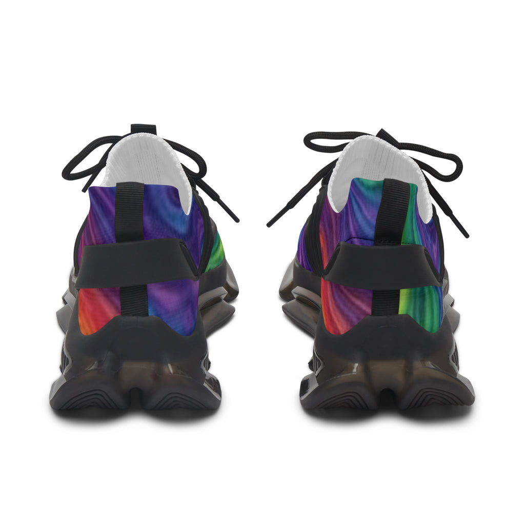 Women's Mesh Sneakers — Colorful Swirl Athletic Shoes