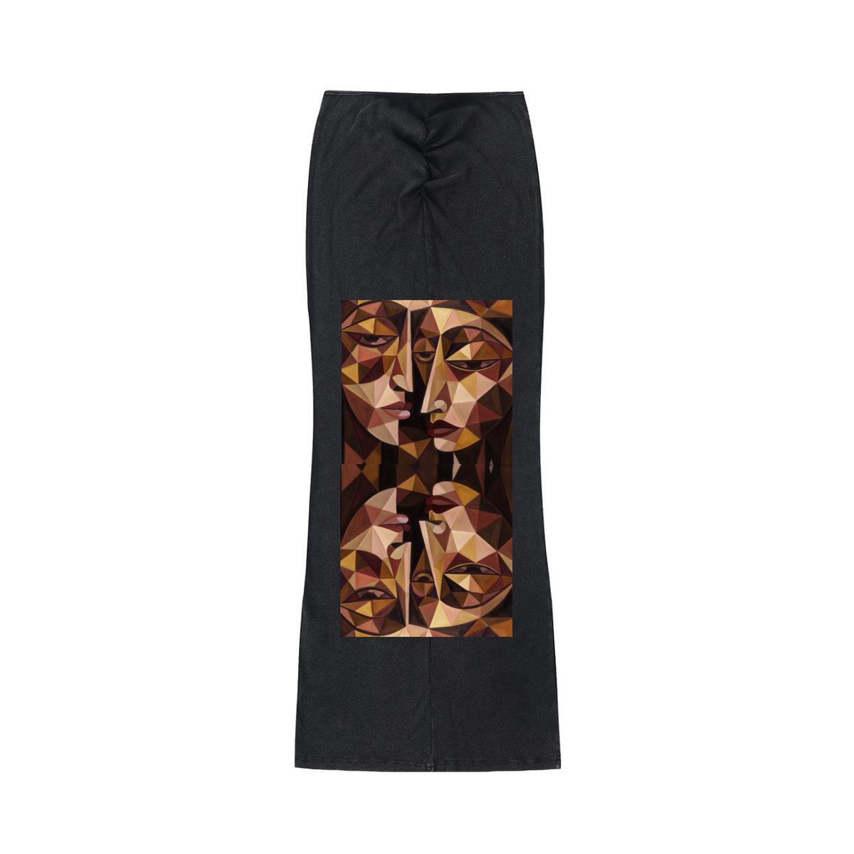 Dyed Washed Drawstring Maxi Skirt - "No More Stolen Sisters!" Collection