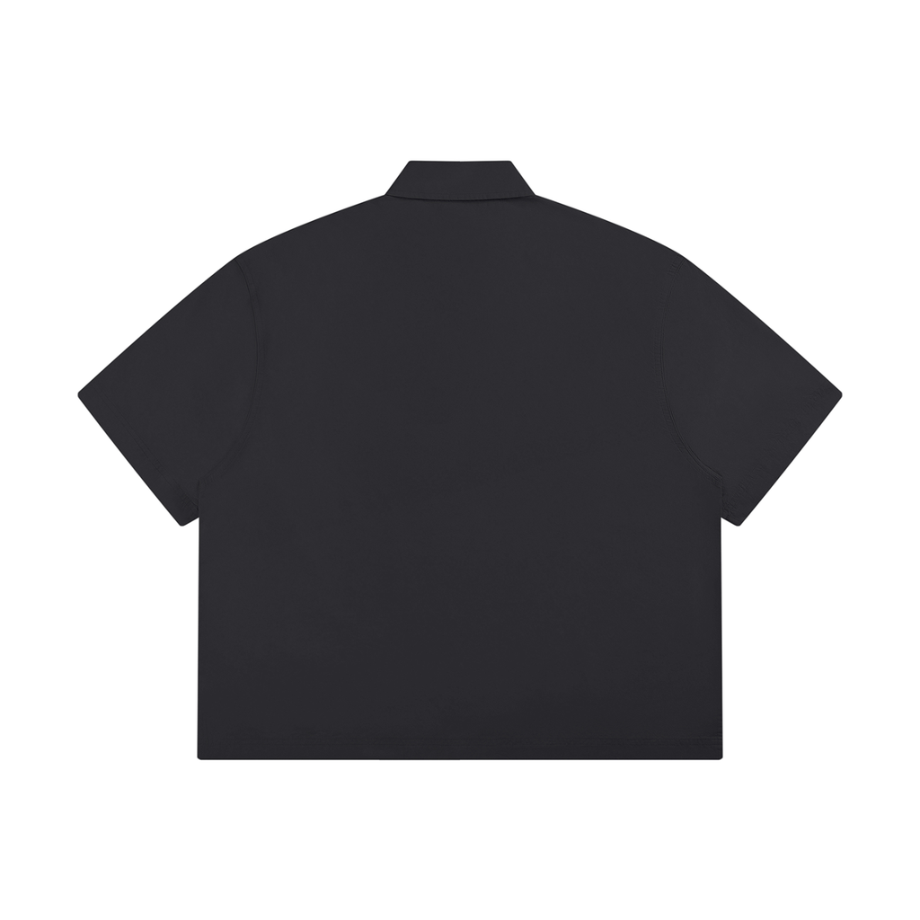 Camicia unisex boxy a maniche corte