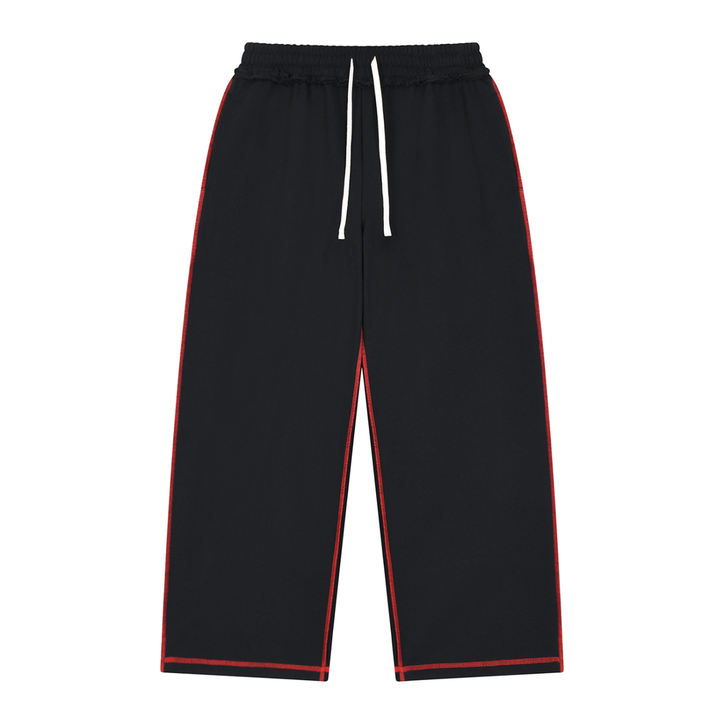 Unisex Raw Edge Topstitch Sweatpants