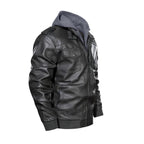 Men's Zip Leather Jacket |DTF