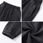Heavyweight Fleece-Lined Washed Jogger Pants for Men|355GSM DTG