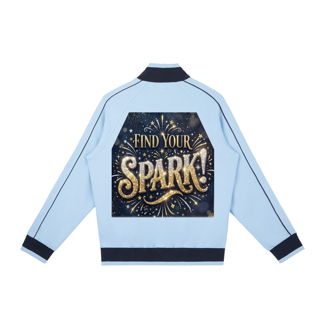 Color Block Raglan Sleeve Zip Track Jacket