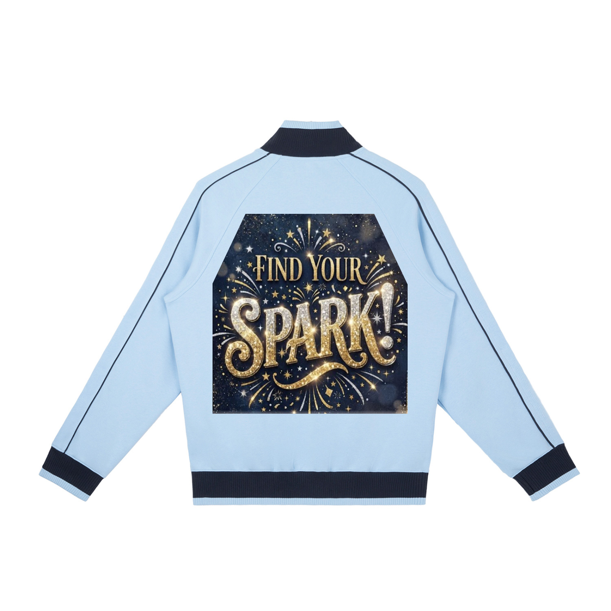 Color Block Raglan Sleeve Zip Track Jacket