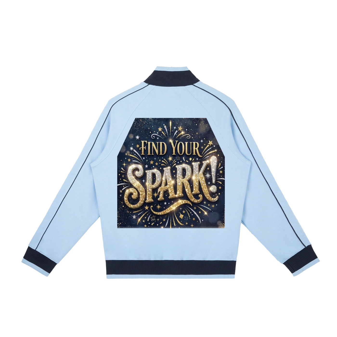 Color Block Raglan Sleeve Zip Track Jacket