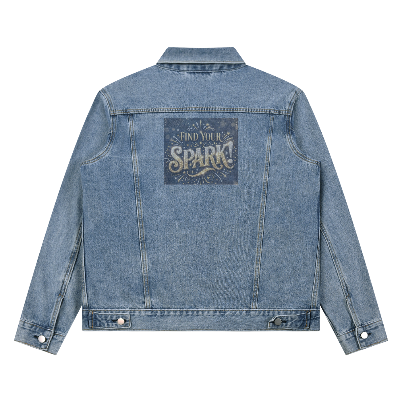 Unisex Vintage Wash Denim Jacket