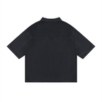 Camicia unisex in lyocell con lavaggio vintage e spalle scese