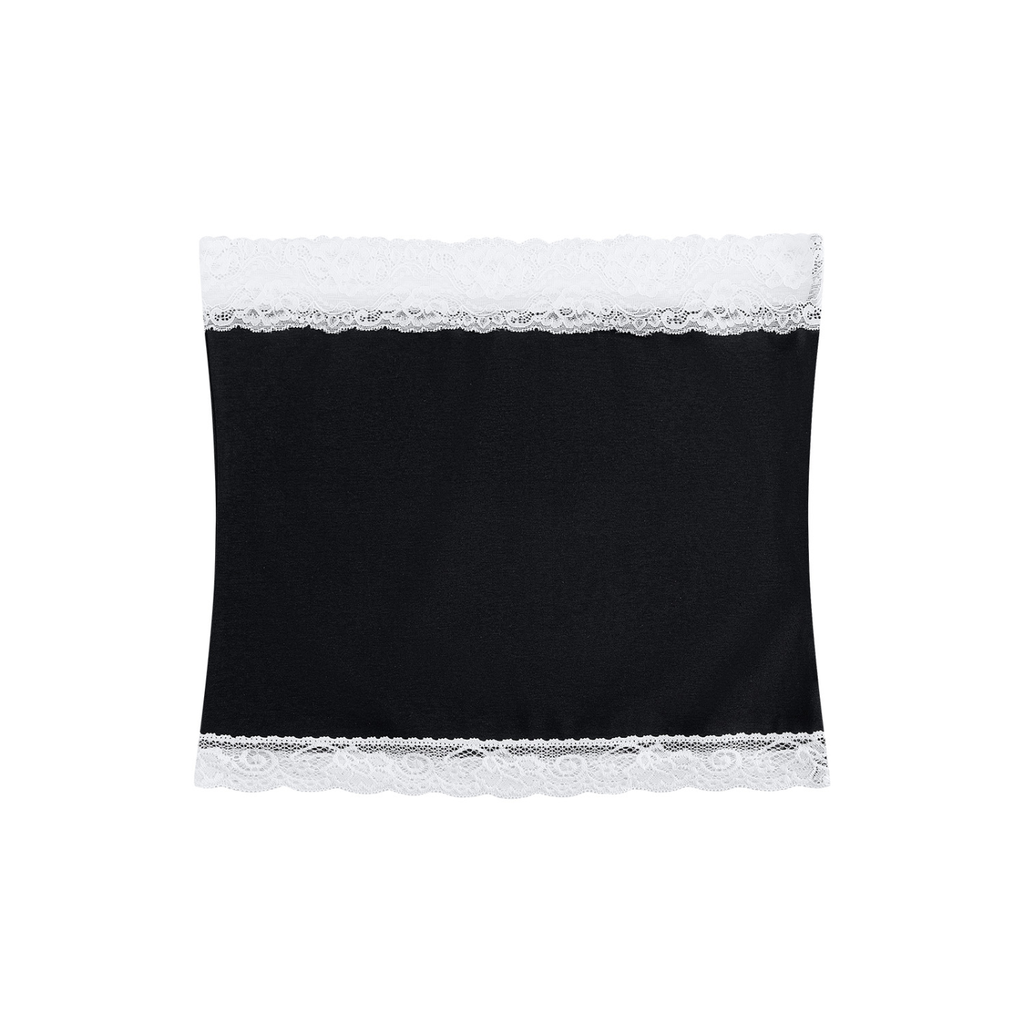 Women's Cropped Paneled Tube Top