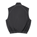Unisex Vintage Wash Mesh Full-Zip Vest