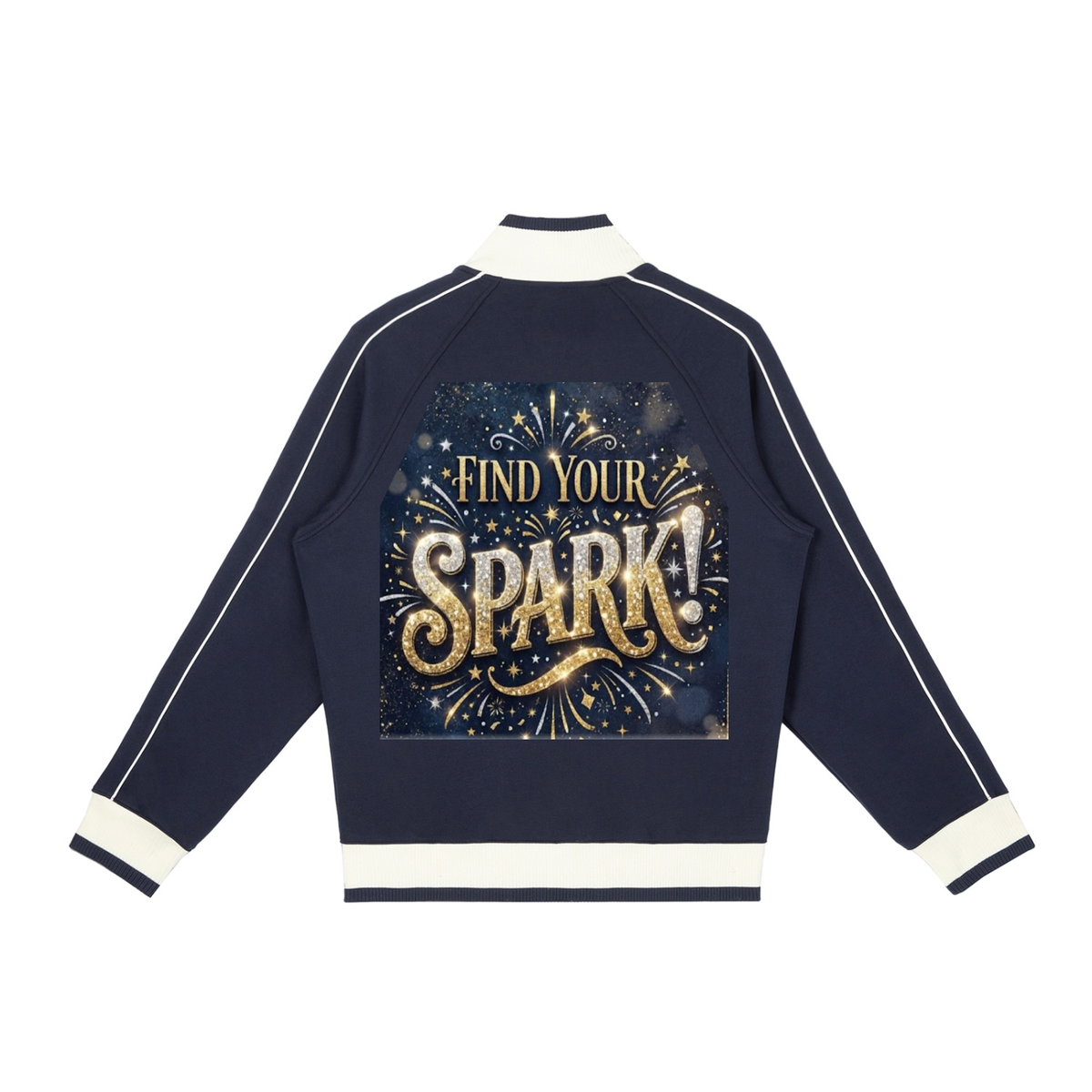 Color Block Raglan Sleeve Zip Track Jacket