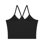 T-shirt da yoga a strati in 2 pezzi da donna