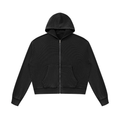 Unisex Mineral Wash Boxy Waffle Hoodie