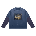 Unisex Vintage Wash Distressed Layer T-Shirt