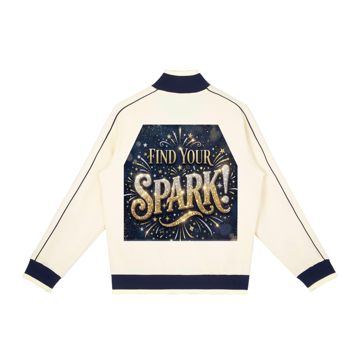 Color Block Raglan Sleeve Zip Track Jacket