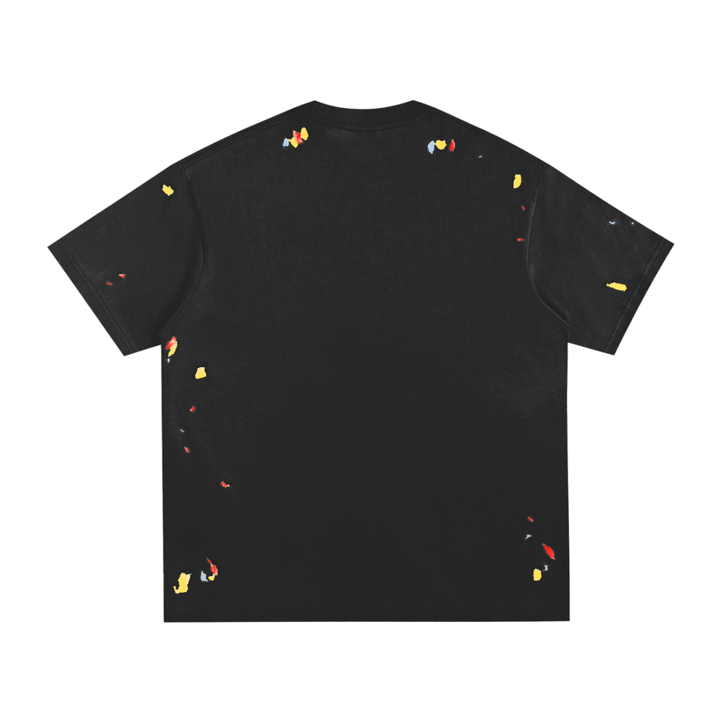 Camiseta con salpicaduras de pintura