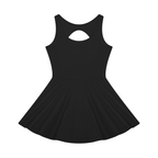 Women’s open-back tennis dress by ODMPOD featuring a sleeveless design and athletic fit, perfect for active sportswear.