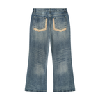 Jeans in denim da uomo con lavaggio vintage