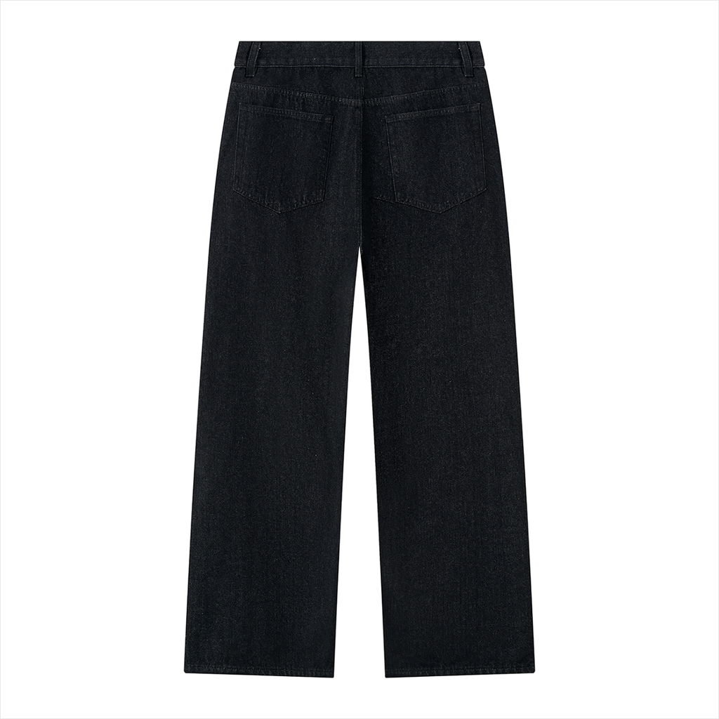 Jeans da uomo a gamba larga con lavaggio vintage