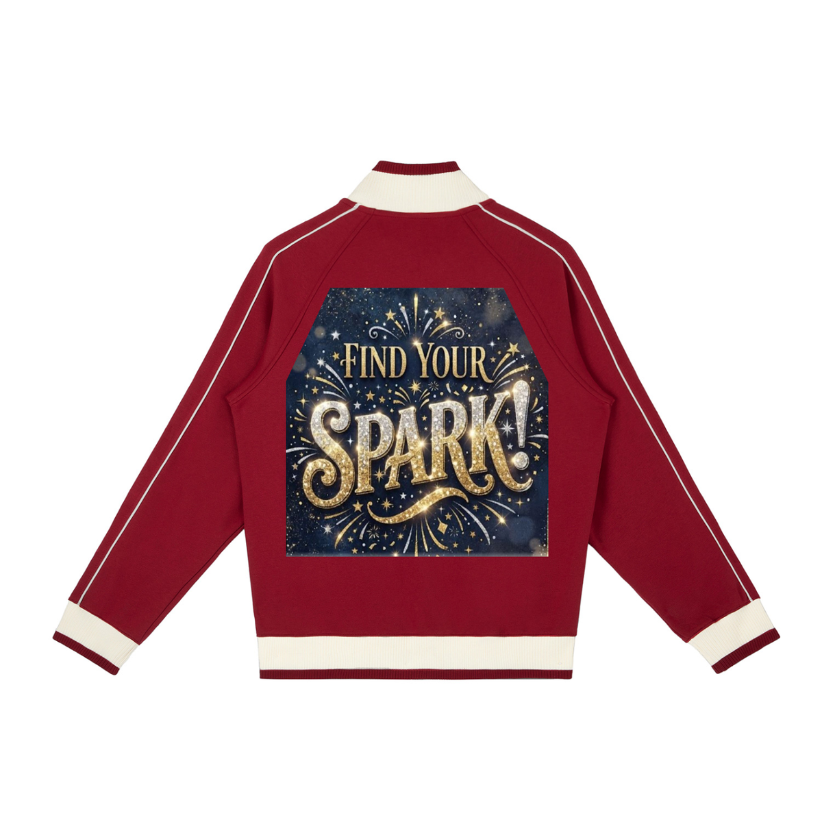Color Block Raglan Sleeve Zip Track Jacket