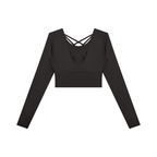 Women's Cropped Long Sleeve Yoga T-Shirt