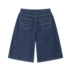 Pantaloncini in denim lavaggio vintage da uomo