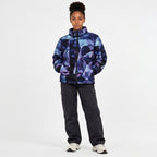 Giacca slim unisex imbottita con stampa all-over e collo alto