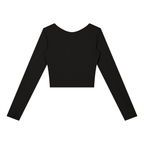 T-shirt da yoga a maniche lunghe con pannelli da donna