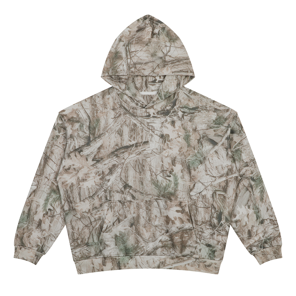 Unisex Oversized Fleece Tree Camo Hoodie