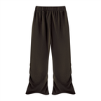 Pantaloni della tuta da donna arricciati con lavaggio vintage