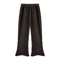 Pantaloni della tuta da donna arricciati con lavaggio vintage