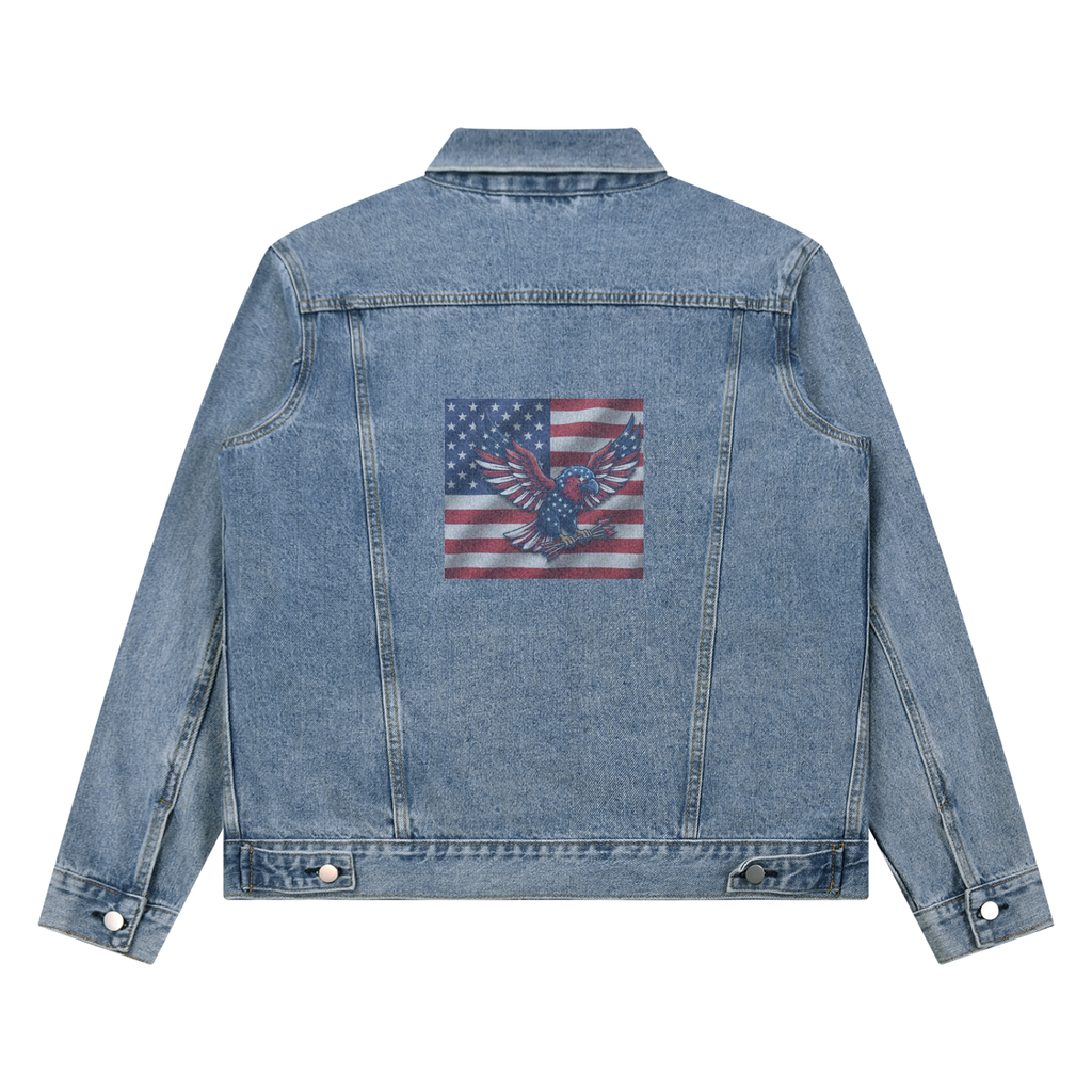 Unisex Vintage Wash Denim Jacket