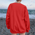 Women's Drop Shoulder Crew Neck Sweatshirt|DTF