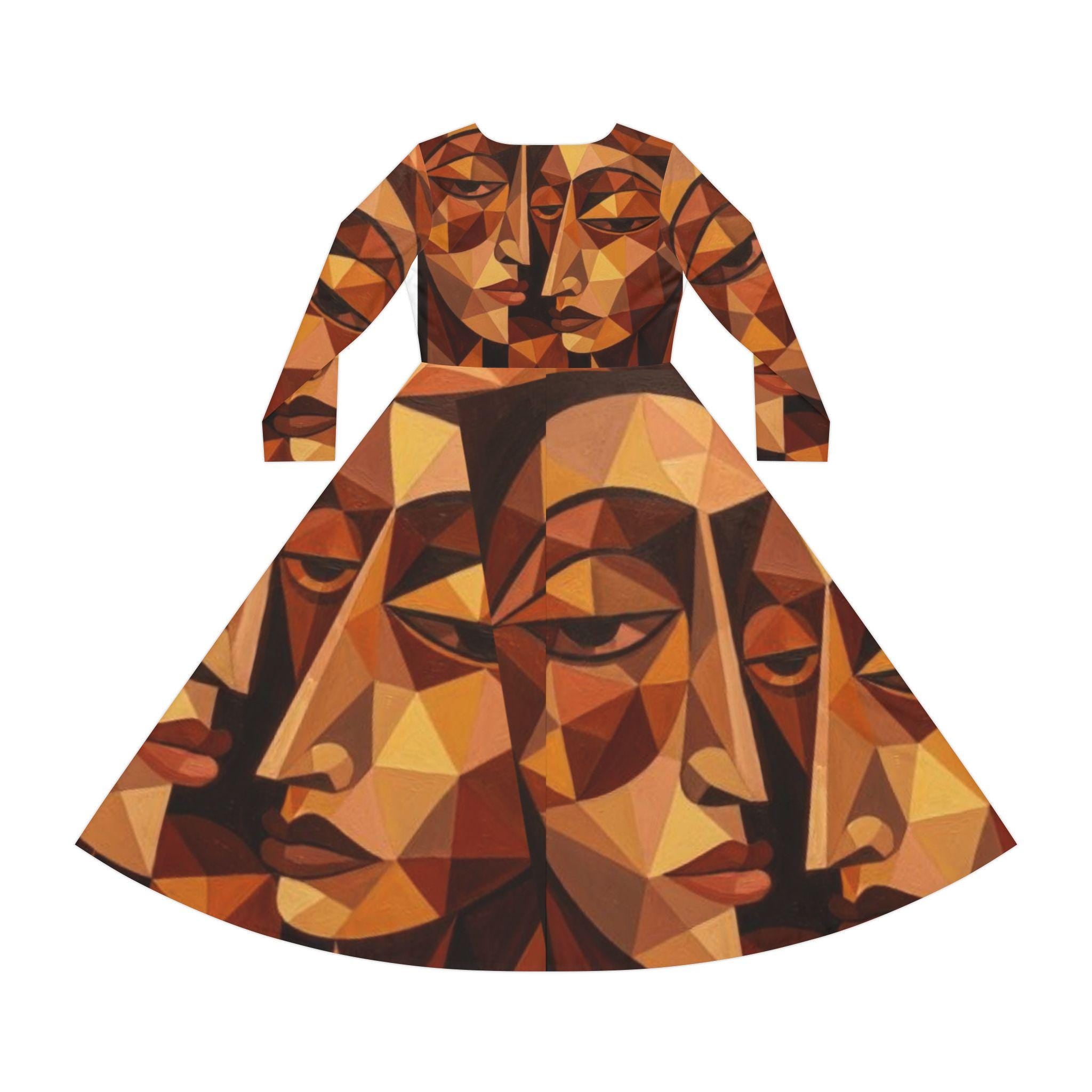 Women's Long Sleeve Dance Dress (AOP) "No More Stolen Sisters!" #mmiwg Collection