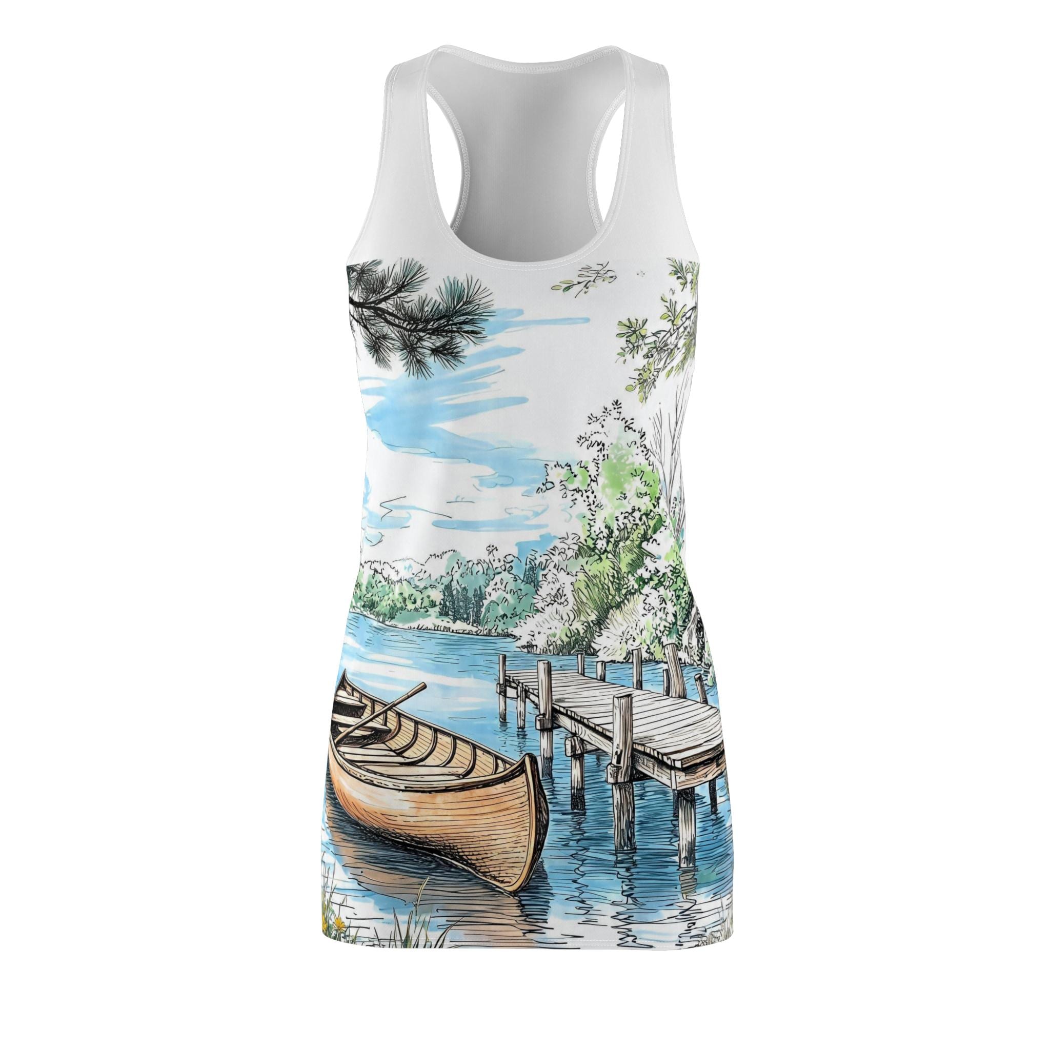 Women's Cut & Sew Racerback Dress (AOP)