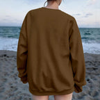 Women's Drop Shoulder Crew Neck Sweatshirt|DTF