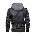 Men's Zip Leather Jacket |DTF